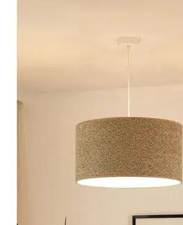 Svietidlá BRILAGI - Luster na lanku BOUCLE ROLLER 1xE27/15W/230V pr. 50 cm hnedá 608695