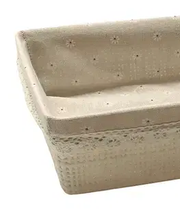 Košíky úložné MAKRO - Košík s látkou 35,2x26,2x8,5cm