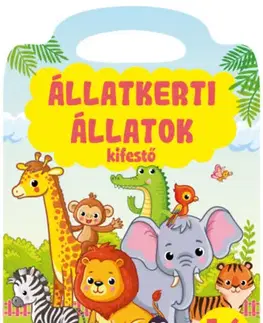 Pre deti a mládež - ostatné Állatkerti állatok kifestő - kifestő 5-6 éveseknek