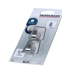 Vešiaky a háčiky na stenu Háčiky samolepiace trapéz Inox 61207 4 cm