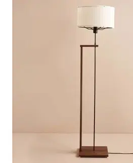 Lampy  Stojacia lampa AYD 1xE27/40W/230V hnedá/biela+ 780SGN3522