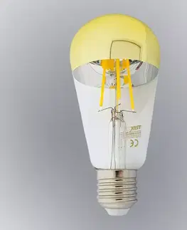 Žiarovky E27 Žiarovka FL LED ST64 8W E27 4200K Half Amber