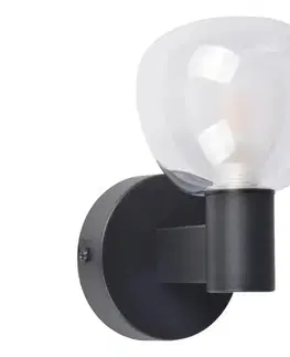 Svietidlá  Kúpeľňové nástenné svietidlo POLA 1xG9/5W/230V IP44 čierne/číre 336019