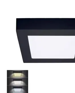 Svietidlá  WD171-B- LED Stropné svietidlo LED/12W/230V 3000/4000/6000K čierna hranatý WD171-B