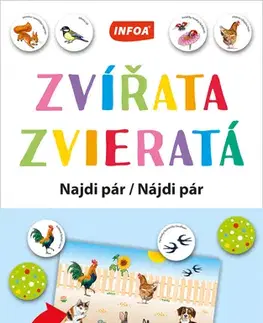 Pre deti a mládež - ostatné Výuková hra (krabička) - Najdi pár - Zvířata/ Zvieratá (CZ/SK vydanie)