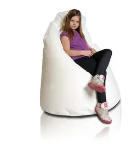 Sedacie vaky a kocky Sedací vak hruška xl TiaHome - biela