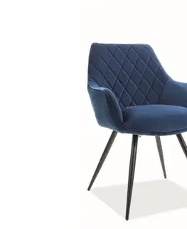 Jedálenské stoličky LEVE jedálenská stolička, čierna bluvel 19