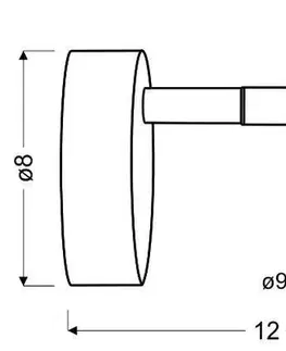 Nástenné svetlá Nástenná LED lampa SKIPPER, kĺbová hlava, CHRÓM