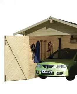 Záhradné domčeky Prístrešok na auto 297 x 447 cm smrek Dekorhome