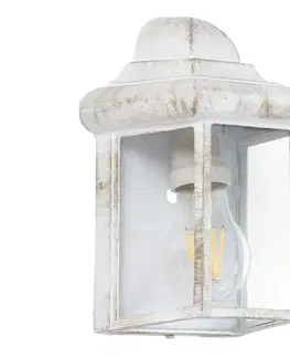 Záhradné lampy Rabalux 8753 - Vonkajšie nástenné svietidlo NORVICH 1xE27/60W/230V IP43 biela 8753
