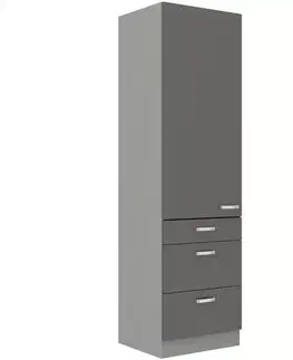 Kuchynské skrinky stojace Kuchynská skrinka Grey 60dks-210 1f3s