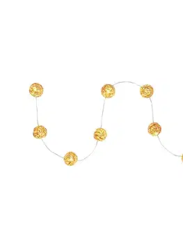 Vianočné osvetlenie  RXL 237 gule medené 10LED WW TM