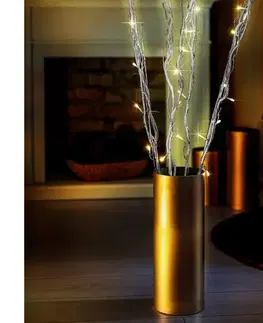 Svietidlá  LED Vianočná dekorácia 40xLED/3xAA strieborná 5004231