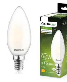 Dekoračné žiarovky Žiarovka LED sviečka FIL FR 7W E14 806LM 4000K