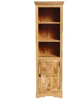 Knižnice Knižnica Guru 60x200x45 z mangového dreva