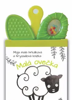 Leporelá, krabičky, puzzle knihy Moja malá hrkálková a hryzadlová knižka Malá Ovečka