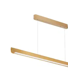 Svietidlá  LED Luster na lanku LED/36W/230V 3000/4000/6400K zlatá 23348