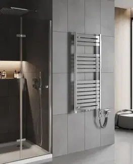 Radiátory do kúpeľne MEXEN/S - Urán radiátor + vykurovacia tyč 1200 x 500 mm, 600 W, chróm W105-1200-500-2600-01