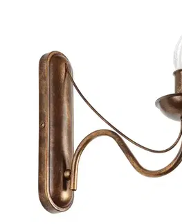 Svietidlá  Nástenná lampa ANTON 1xE14/60W/230V bronzová KM-1.294/BRĄZ