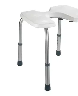 Svietidlá WENKO 206051100-Stolička SECURA 46x53,5 cm biela/strieborná 206051100