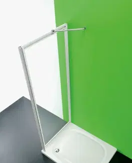 Sprchové dvere FORTE - Sprchová zástena ANTA FISSA CC - Farba rámu - Biela, Rozmer A - 100 cm, Výplň - Polystyrol 2,2 mm (acrilico) BSAFI10CCP