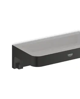 Svietidlá GROHE 411072430 - Sprchová polička START CUBE 200 mm čierna 411072430
