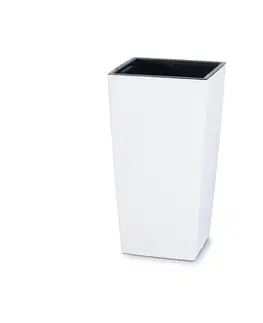 Kvetináče a truhlíky NABBI DURS200 plastový kvetináč 20 cm biela