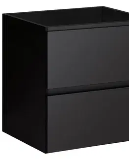Kúpeľňový nábytok CERANO - Kúpeľňová skrinka pod umývadlo Carole - čierna matná - 54x48x45 CER-670768