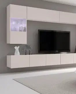 Vitríny ArtGiB Závesná vitrína CALABRINI C-16 | cashmere