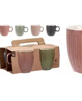 Hrnčeky a šálky Kinekus Hrnček keramický 150 ml sada 4 ks v krabičke mix KLC