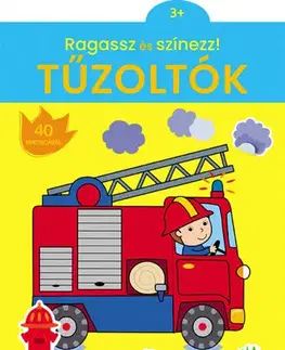 Nalepovačky, vystrihovačky, skladačky Ragassz és színezz! Tűzoltók