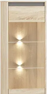Vitríny ArtMLM Vitrína JOE 05 s LED osvetlením