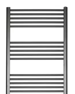 Radiátory do kúpeľne Radiátor kombinovaný SAT KD 150x45 cm čierna matná SATRAKD4501500BL SATRAKD4501500BL