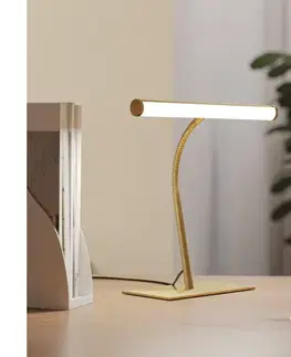 Lampy Eglo 901983 - LED stmievateľná stolná lampa RICCIONE LED/5W/230V 2700/4000/6500K zlatá 901983