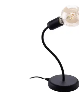 Lampy Jupiter 1673 - Stolná lampa LUCE 1xE27/60W/230V čierna 1673