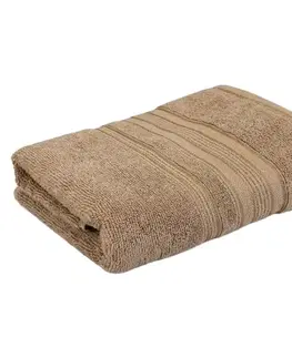 Bytový textil Viskózový ozdobný uterák 50x100 cm M-32 Svetlohnedá
