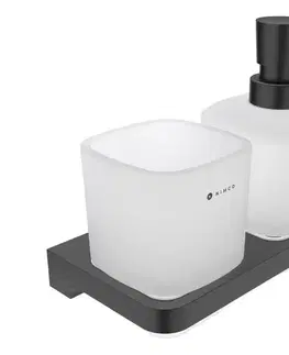 Svietidlá NIMCO MAC 2905831C-T-90-Nástenný dávkovač mydla a stojan na kefky MAYA 320 ml MAC 2905831C-T-90