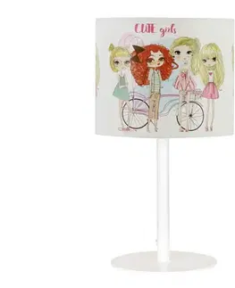 Lampy  Detská stolná lampa GIRLS VIBES 1xE27/60W/230V, pr. 18 cm — pre dievčatá H0983