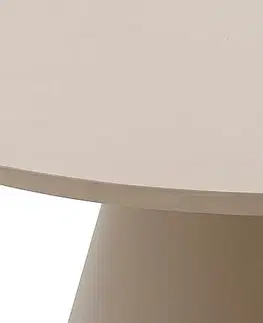 Stolčeky Hliníkový jedálenský stôl ARCADA ø 160 cm (béžová)