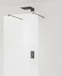Sprchové dvere Sprchová zástena Walk-in 120 cm SAT vo farbe profilu Gun metal SATBWI120ZAVGM SATBWI120ZAVGM