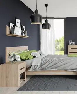 Komody a skrinky DESIRE 10 kombinovaná komoda, dub san remo