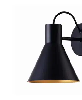 Svietidlá  Nástenné svietidlo MORE 1xE27/40W/230V čierna 21-71149