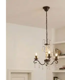 Svietidlá Eglo 49837 - Luster na reťazi CHATTISHAM 3xE14/40W 49837
