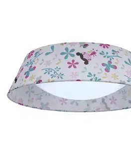 Stropná svetla Stropná lampa pre dievčatá, stropná lampa 16W LED 6500K s tienidlom