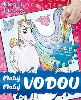 Pre deti a mládež - ostatné Maľuj vodou Jednorožce