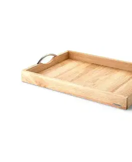 Podnosy Continenta C3011 - Podnos s kovovými úchytmi 53x36 cm gumovník C3011