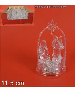 Vianočné dekorácie MAKRO - Betlehém svietiaci 11,5cm rôzne motívy