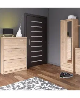 Predsieňové steny KONDELA Topty predsieň dub sonoma