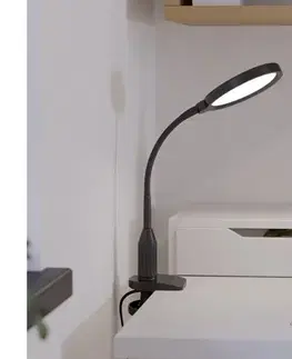 Lampy Eglo 902174 - LED stmievateľná lampa s klipom LAURO LED/5,5W/230V 2700/4000/6500K čierna 902174