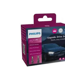 Žiarovky Philips SADA 2x LED Autožiarovka 11258 U2500 CX H1 P14,5s/13W/12V 6000K Phil-11258U2500CX